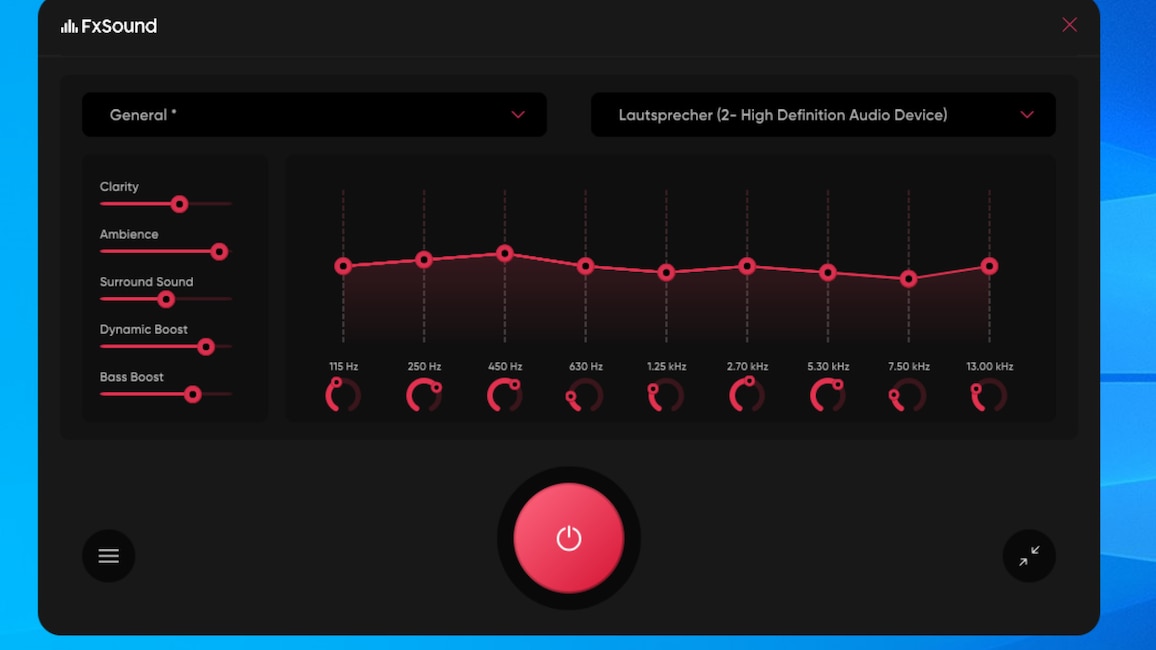 FxSound Free: Soundwiedergabe verbessern