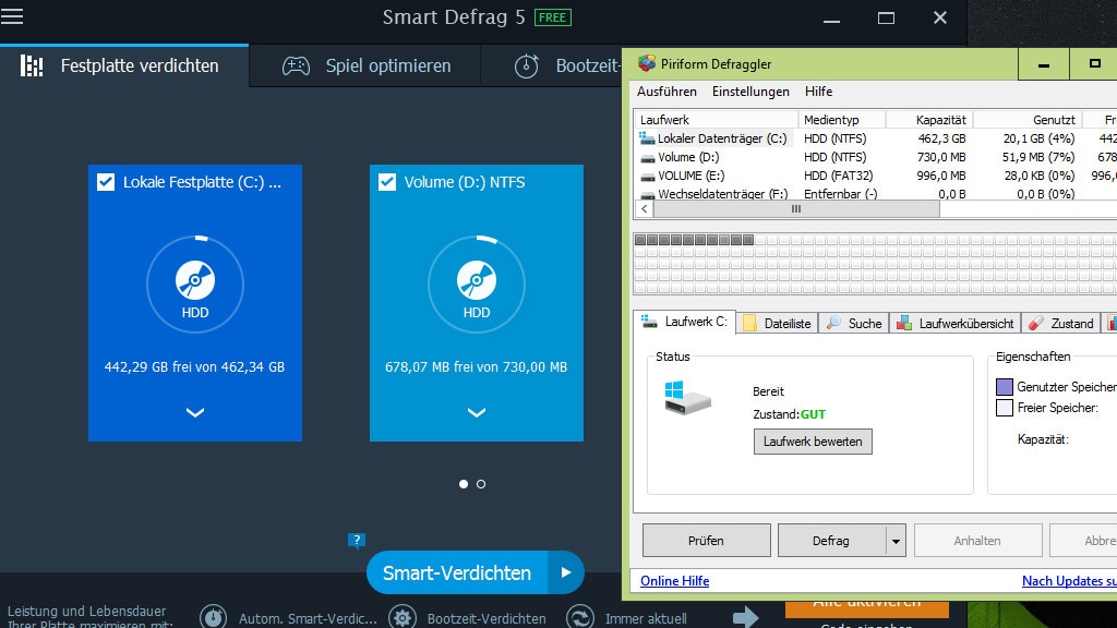 JetDrive Ultimate - Kostenlose Vollversion: Umfangreiches Defragmentierungs-Tool