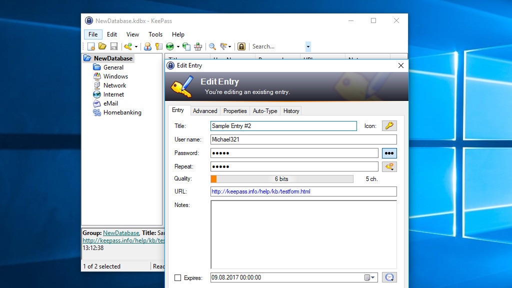 KeePass: Passwörter wegschließen KeePass: Passwörter wegschließen