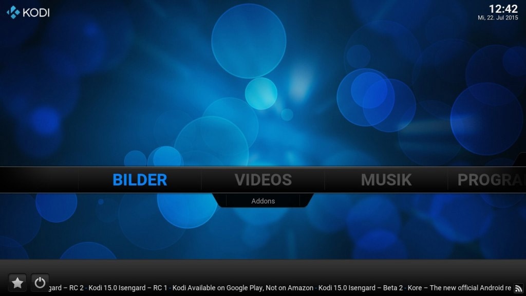 Kodi: Verwaltungszentrale für Multimedia-Dateien
