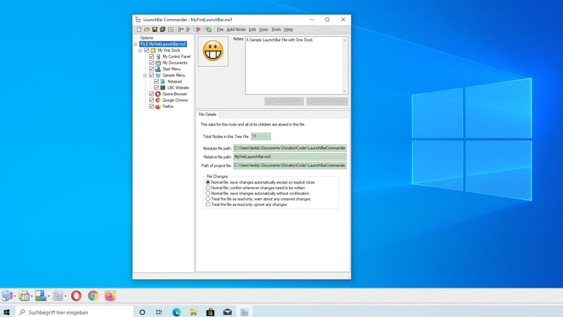 LaunchBar Commander: Software-Launcher als Toolbar LaunchBar Commander: Software-Launcher als Toolbar