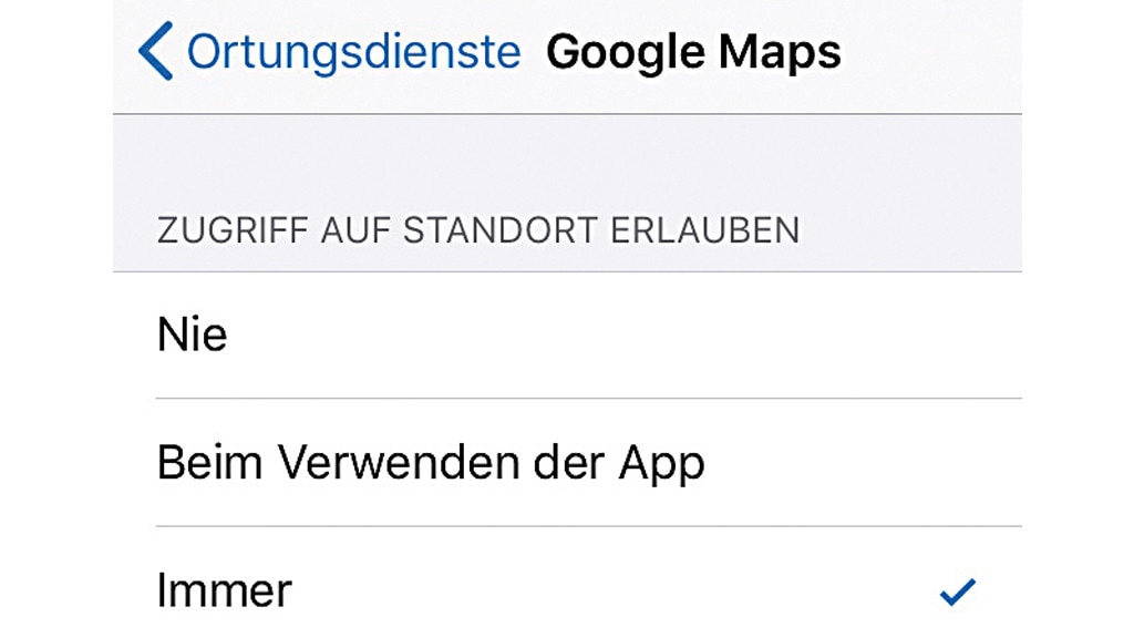Google Maps: Ortungsfunktion verbessern