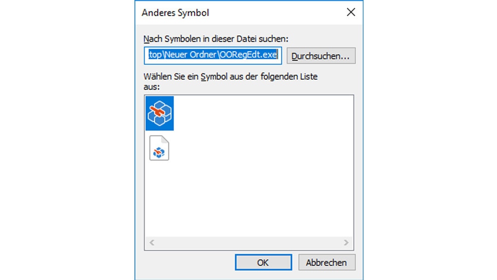 Regeditor Icon Versteckte Symbole in Software - COMPUTER BILD