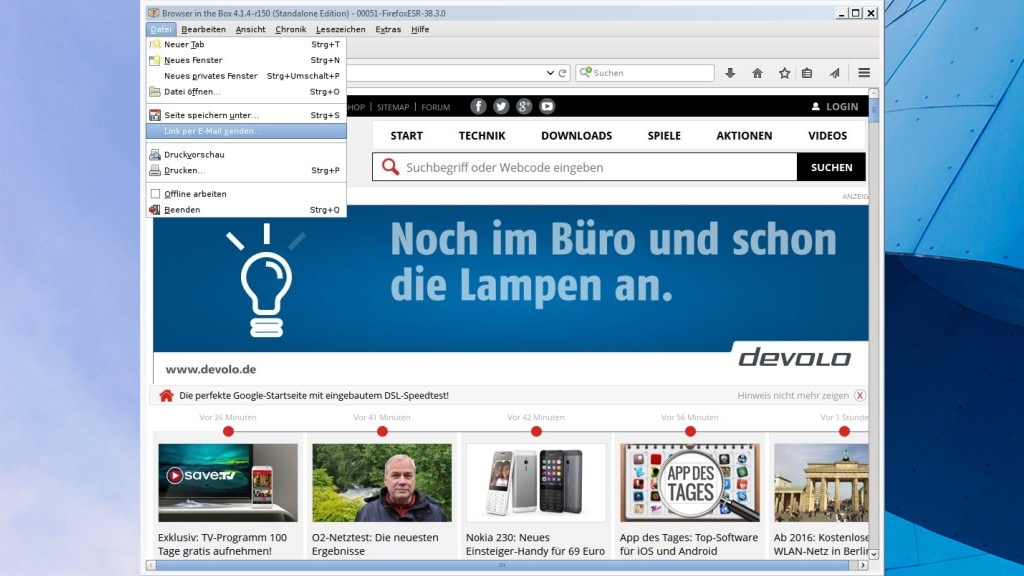 BitBox (Browser in the Box): Surfen im Gastmodus