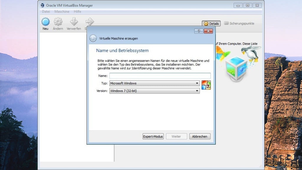 VirtualBox: Betriebssystem im Betriebssystem nutzen