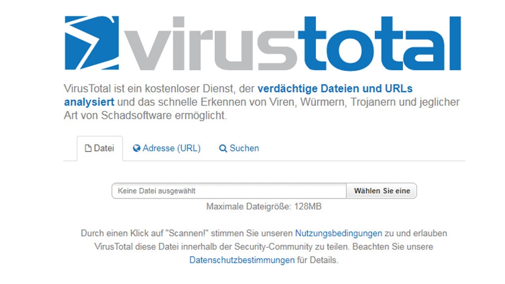VirusTotal: Verdächtige Dateien prüfen