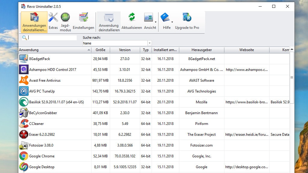 Programme gründlich deinstallieren: Revo Uninstaller Programme gründlich deinstallieren: Revo Uninstaller