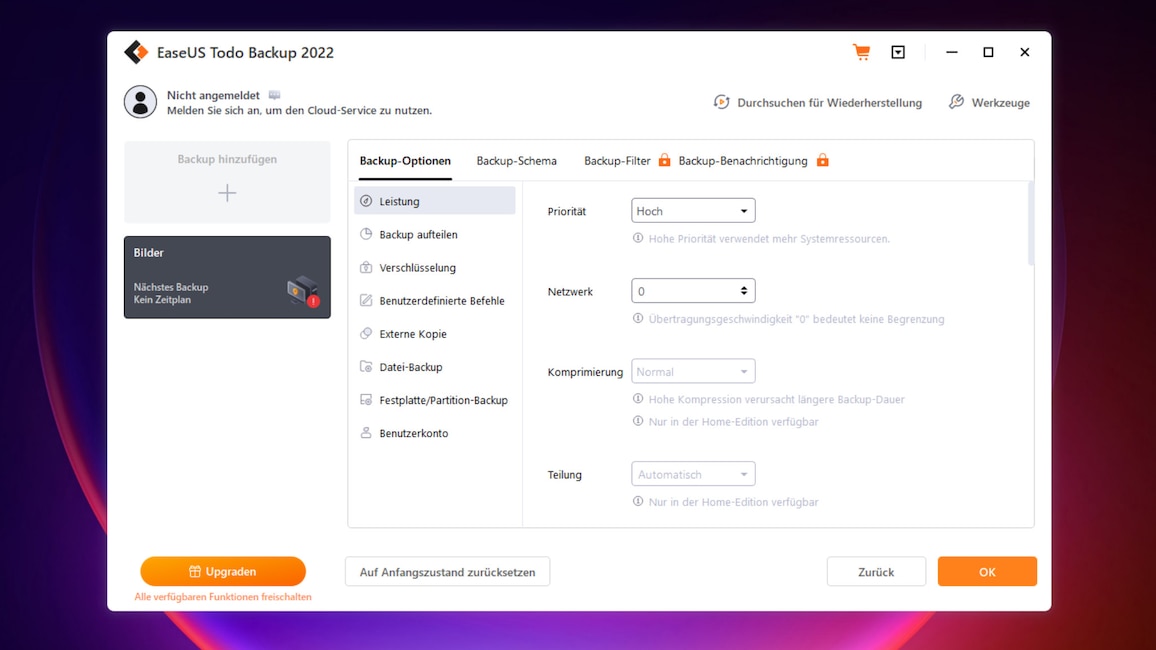 Easeus Todo Backup Free: Einzelne Dateien sichern Easeus Todo Backup Free: Einzelne Dateien sichern