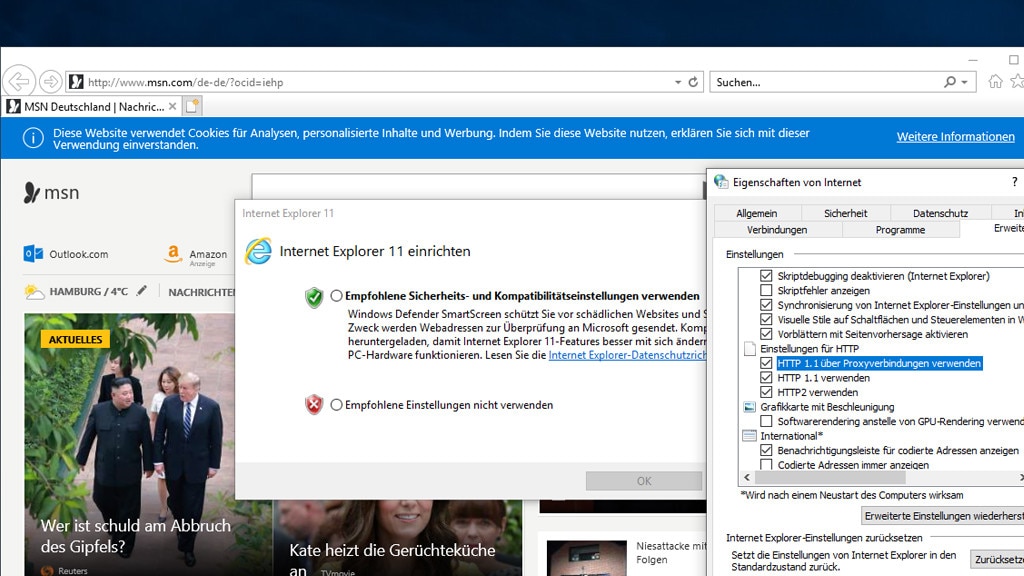 Internet Explorer: Gewohnter Surf-Begleiter Internet Explorer: Gewohnter Surf-Begleiter