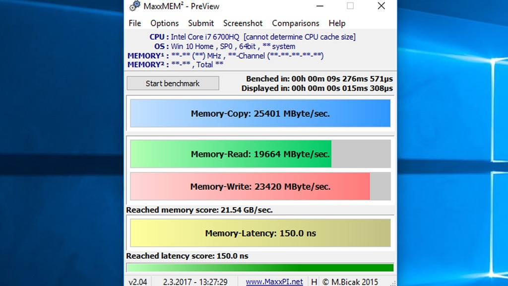 MaxxMEM: RAM-Tempo messen MaxxMEM: RAM-Tempo messen