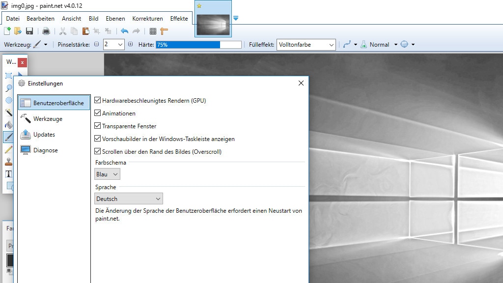 Paint.NET: Bilder bearbeiten Paint.NET: Bilder bearbeiten