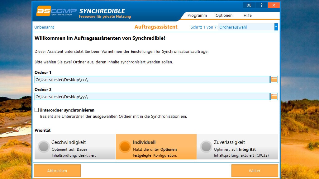 Synchredible: Datei-Versionsstände vereinheitlichen Synchredible: Datei-Versionsstände vereinheitlichen