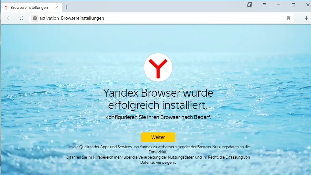 Yandex Browser: Stylischer Chrome-Opera-Mix