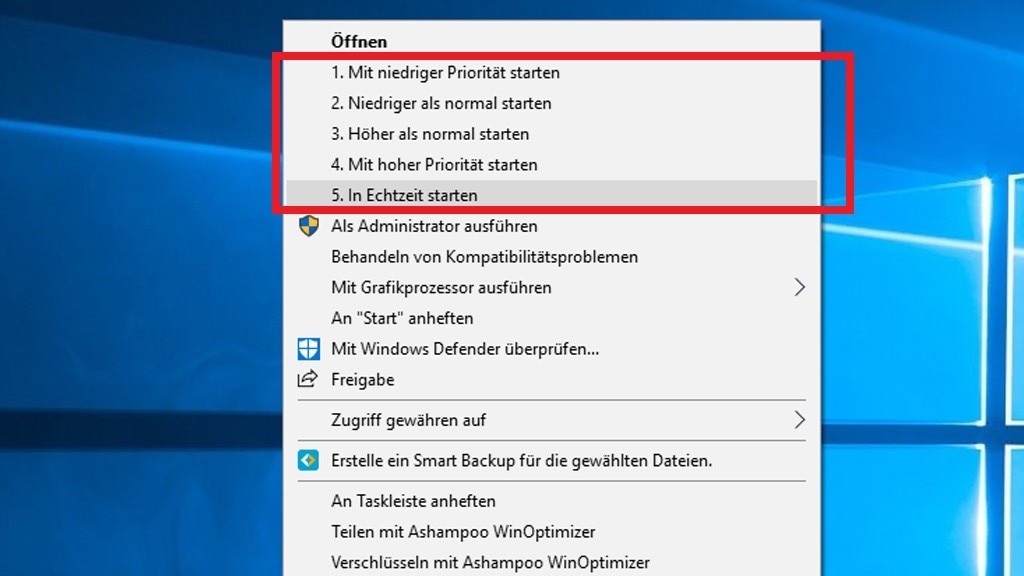 Profi-Kontextmenü mit Variation Profi-Kontextmenü mit Variation