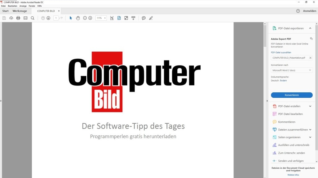 Adobe Acrobat Reader DC: PDF-Dateien öffnen Adobe Acrobat Reader DC: PDF-Dateien öffnen