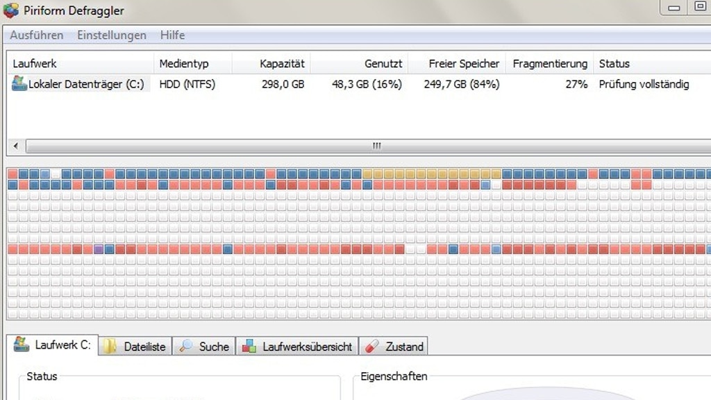Defragmentierungs-Software Defragmentierungs-Software