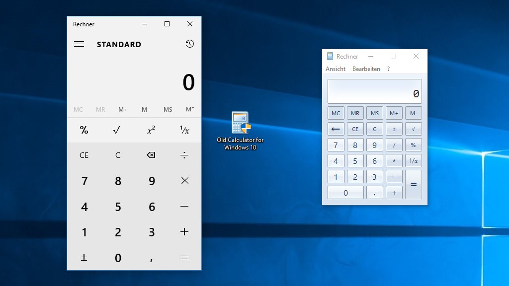 Old Calculator for Windows 10: Rechnen und Stress-Test
