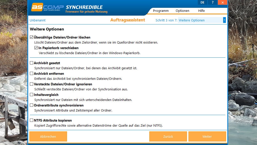 Synchredible: Ordner synchronisieren