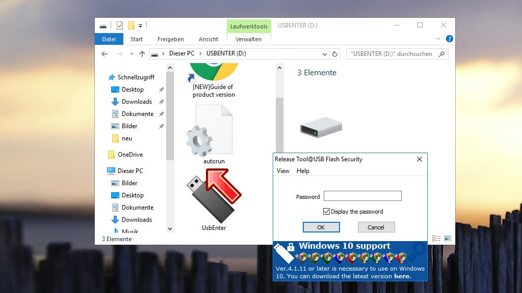 USB Flash Security: Speichersticks passwortschützen USB Flash Security: Speichersticks passwortschützen