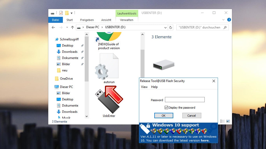 USB Flash Security: Speichersticks passwortschützen