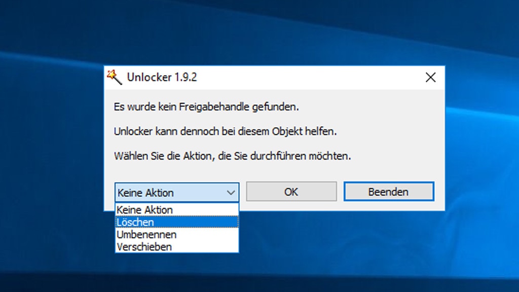 Unlocker: Unzugängliche Dateien entsperren Unlocker: Unzugängliche Dateien entsperren