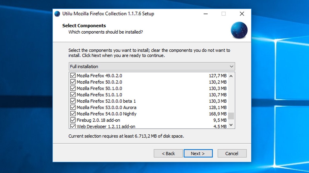 Utilu Mozilla Firefox Collection: Mehrere Browser testen