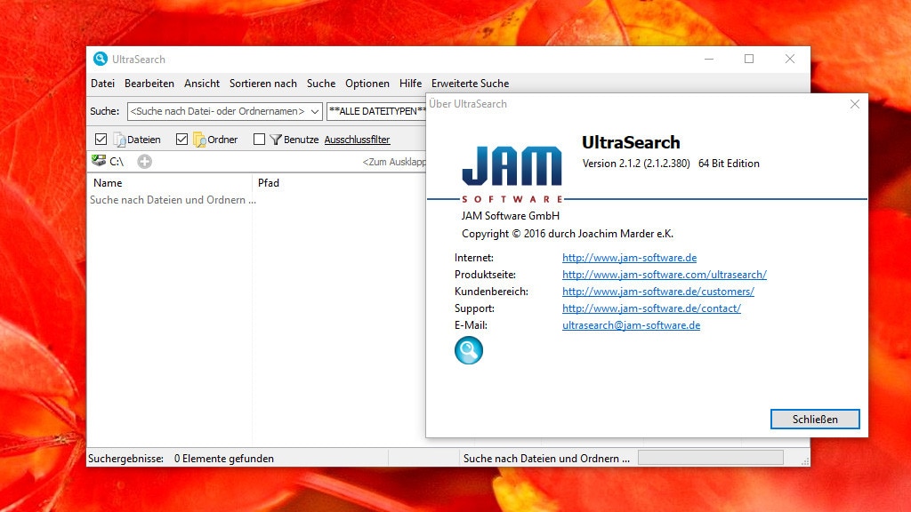 UltraSearch: Dateien und Dateiinhalte suchen