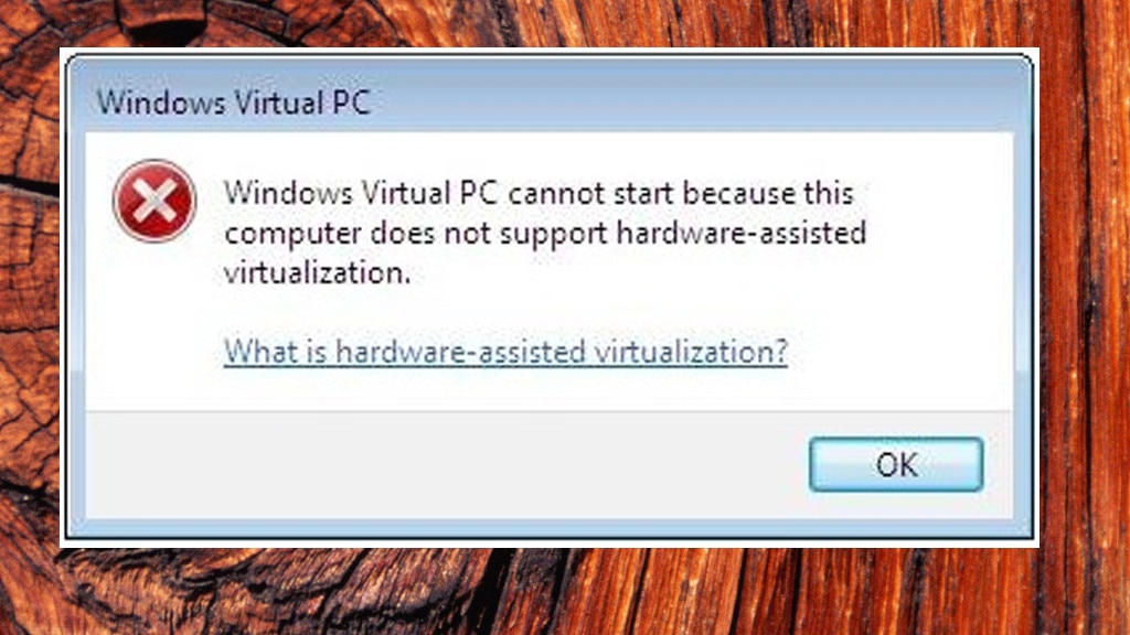 XP-Modus braucht Hardware-Virtualisierung