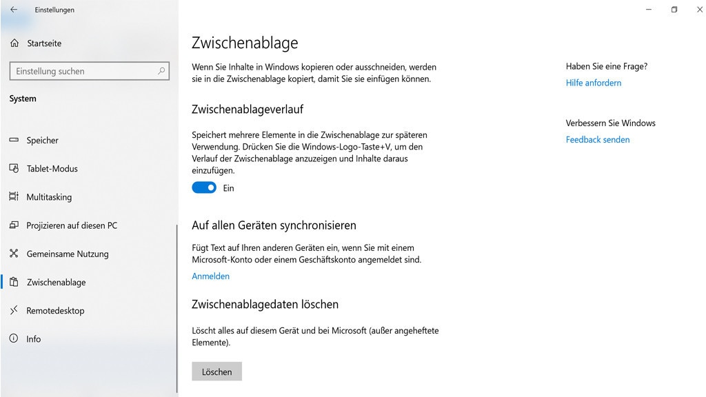 Zwischenablage leeren per Copy&Paste Zwischenablage leeren per Copy&Paste