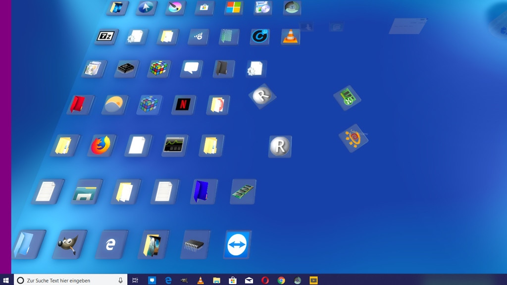 Desktop in 3D