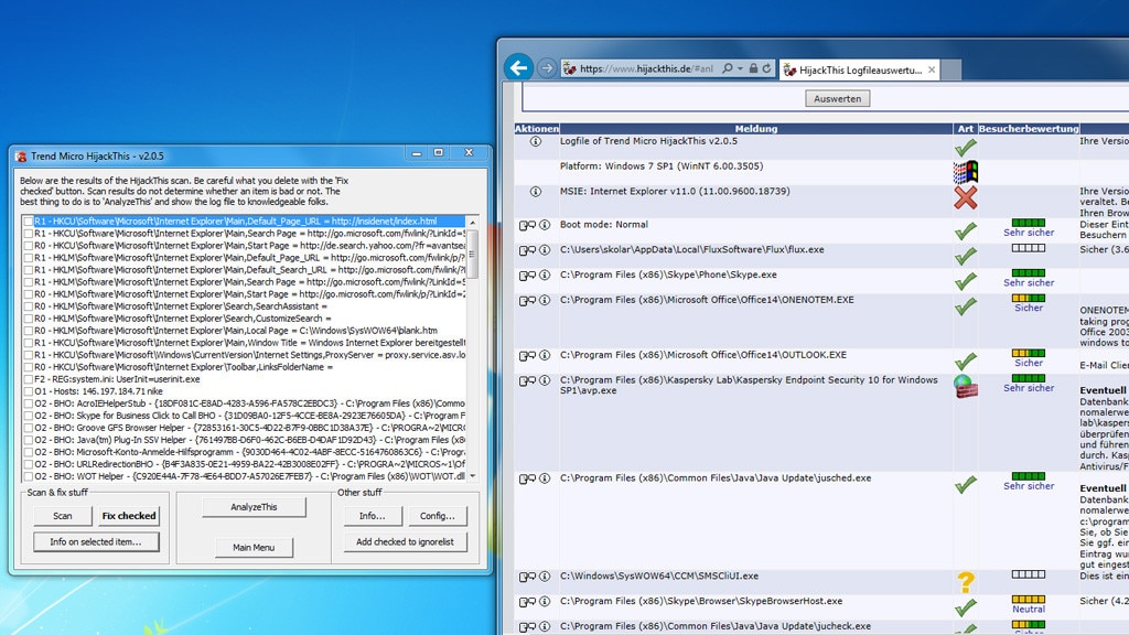 Malware-Check: HijackThis Malware-Check: HijackThis