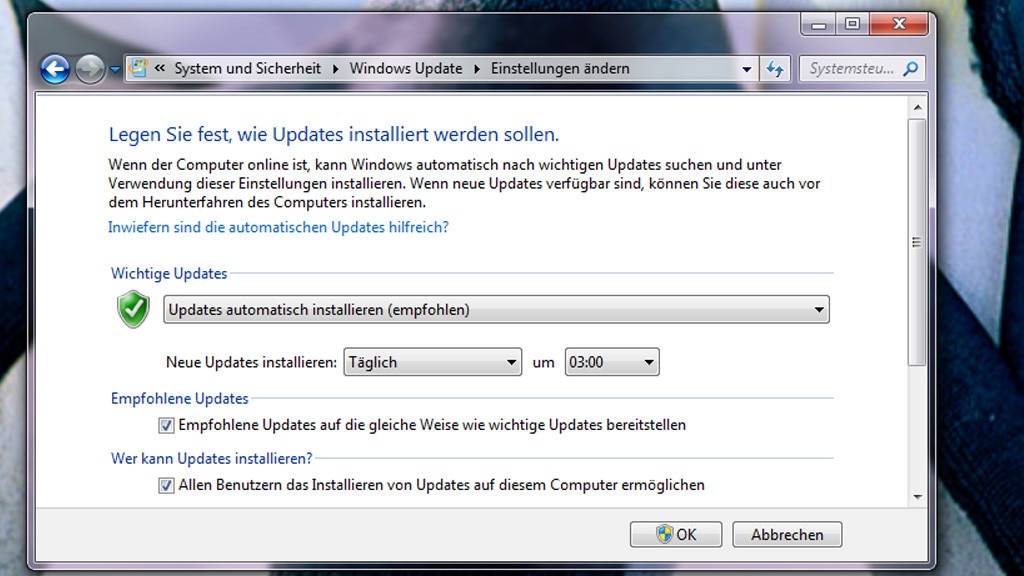 Nachsorge: Windows-Updates installieren