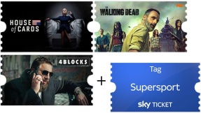 Nur 4,99 Euro: Sky Ticket Serien + Live-Sport