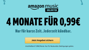 Amazon Music Unlimited: 4 Monate für 99 Cent!