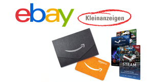 Ebay Kleinanzeigen: Betrug mittels Gutscheinkarten!