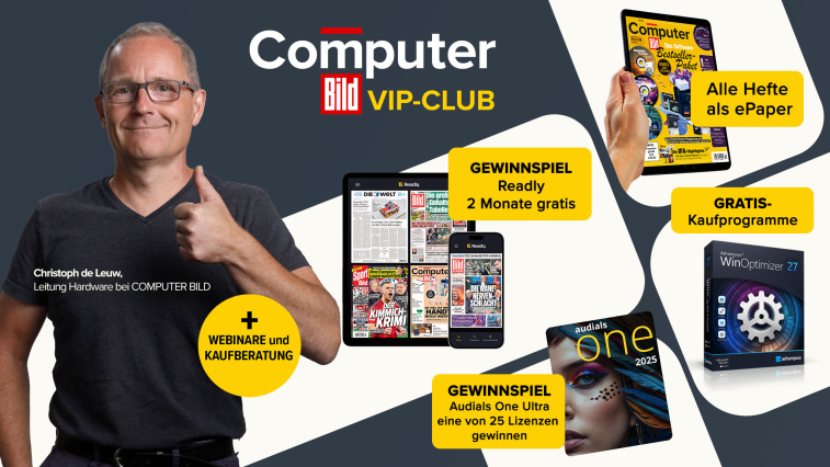 Das gibt es im Januar im COMPUTER BILD-VIP-Club!