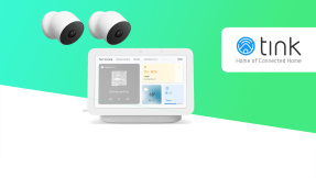 Gute Übersicht mit zwei Google Nest Cams und Google Nest Hub