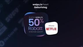 Waipu.tv: 50 Prozent Rabatt auf TV und Netflix