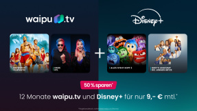 50 Prozent Rabatt: Waipu.tv und Disney+ jetzt zum Kracherpreis sichern
