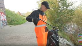MontanaBlack als Müllmann unterwegs