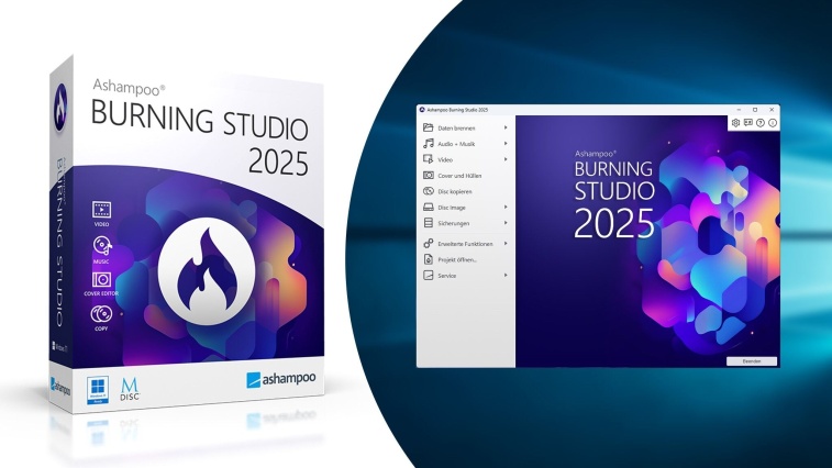 Gratis-Vollversion: Ashampoo Burning Studio 2025 – jetzt sichern