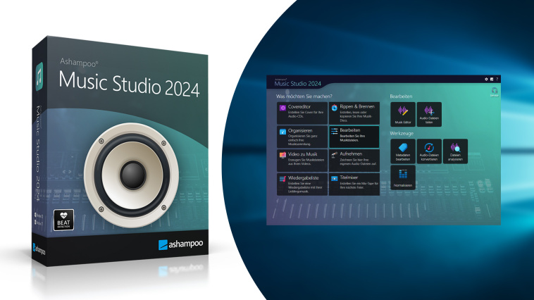 Gratis-Vollversion: Ashampoo Music Studio 2024 – jetzt sichern