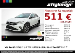 Bild des Angebotes VW Taigo Style 1,0 TSI Matrix-LED+Kamera+Navi+17`
