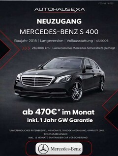 Bild des Angebotes Mercedes-Benz S 400 S Limousine S 400 d 4Matic L
