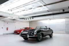 Bild des Angebotes Jaguar E-Type Roadster Series 1.5 black on red
