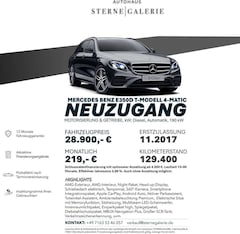 Bild des Angebotes Mercedes-Benz E 350 D/AMG-LINE/360°/AMBIENT/MBUX/AMBIENT HUD