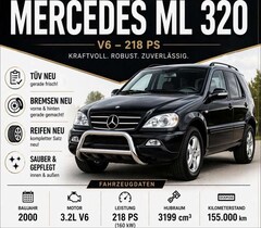 Bild des Angebotes Mercedes-Benz ML 320 TÜV NEU ✅ Bremsen NEU ✅ Reifen NEU ✅ Sofort fahrbereit!