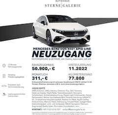 Bild des Angebotes Mercedes-Benz EQS 450+ AMG-LINE/HEADUP/PANO/360°/BURM/MEMORY