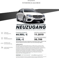 Bild des Angebotes Mercedes-Benz E 450 AMG T/DISTRO+/HEADUP/AIRM/PANO/BURM HUD