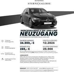 Bild des Angebotes Mercedes-Benz A 200 AMG-LINE/MBUX/TOTW/KAMERA